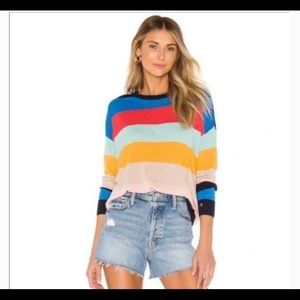 Splendid x Gray Malin Sunray Colorblock Sweater Size Small